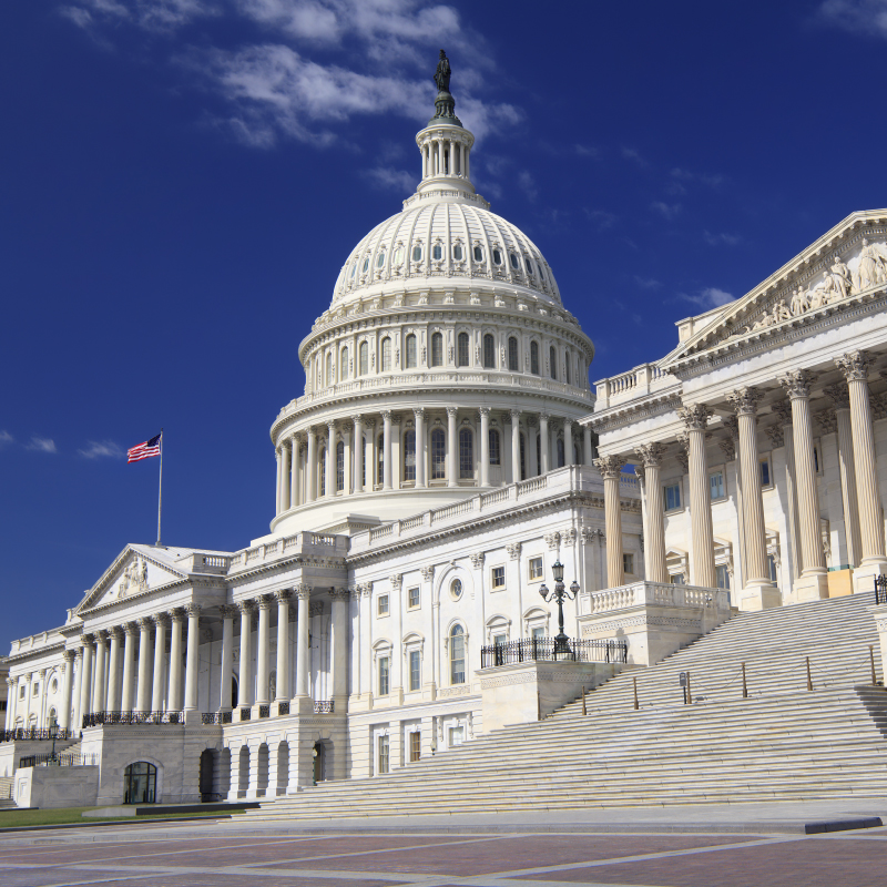 Picture of the US Capitol building.