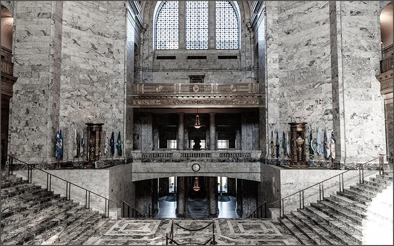 Interior of Olympia, Washington State Capitol