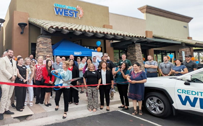Credit Union West ribbon cutting